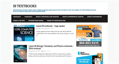 Desktop Screenshot of ibtextbooks.com